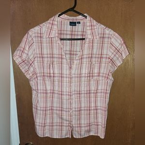 Plaid Shortsleeve Top